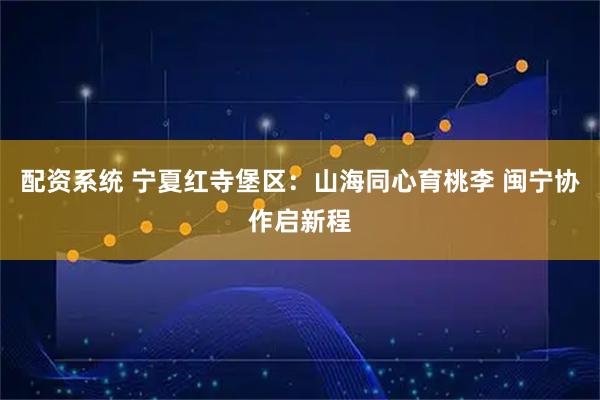 配资系统 宁夏红寺堡区：山海同心育桃李 闽宁协作启新程
